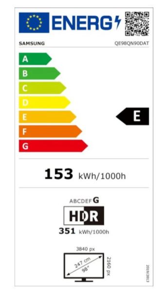 Samsung QN90D QE98QN90DATXTK 98'' 4K Ultra HD Smart Neo QLED TV