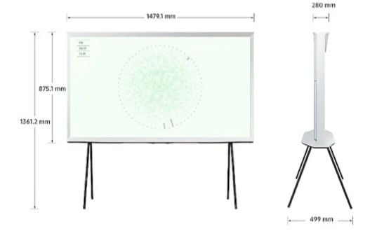 Samsung The Serif 65LS01D 65'' 4K Ultra HD Smart QLED TV  (Samsung Türkiye Garantili)