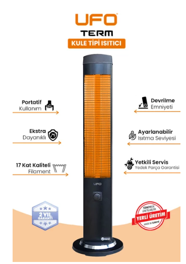 Ufo Term 2300 W Kule Tipi Infrared Isıtıcı