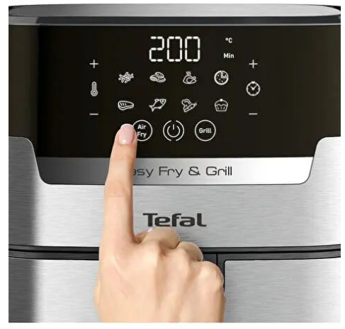 Tefal Easy Fry Grill Deluxe EY505D15 4.2 lt Izgaralı Yağsız Fritöz