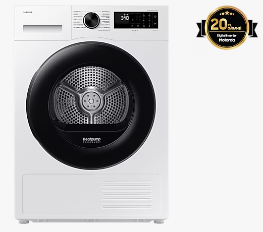 SAMSUNG 10kg, DV10DG54A0AEAH Kurutma Makinesi, Isı Pompası Teknolojisi