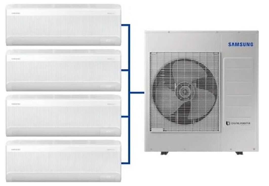 Samsung WindFree Multi AJ100TXJ5KH/EA 1 Dış + 4 İç Ünite (9+9+12+18) Duvar Tipi Klima
